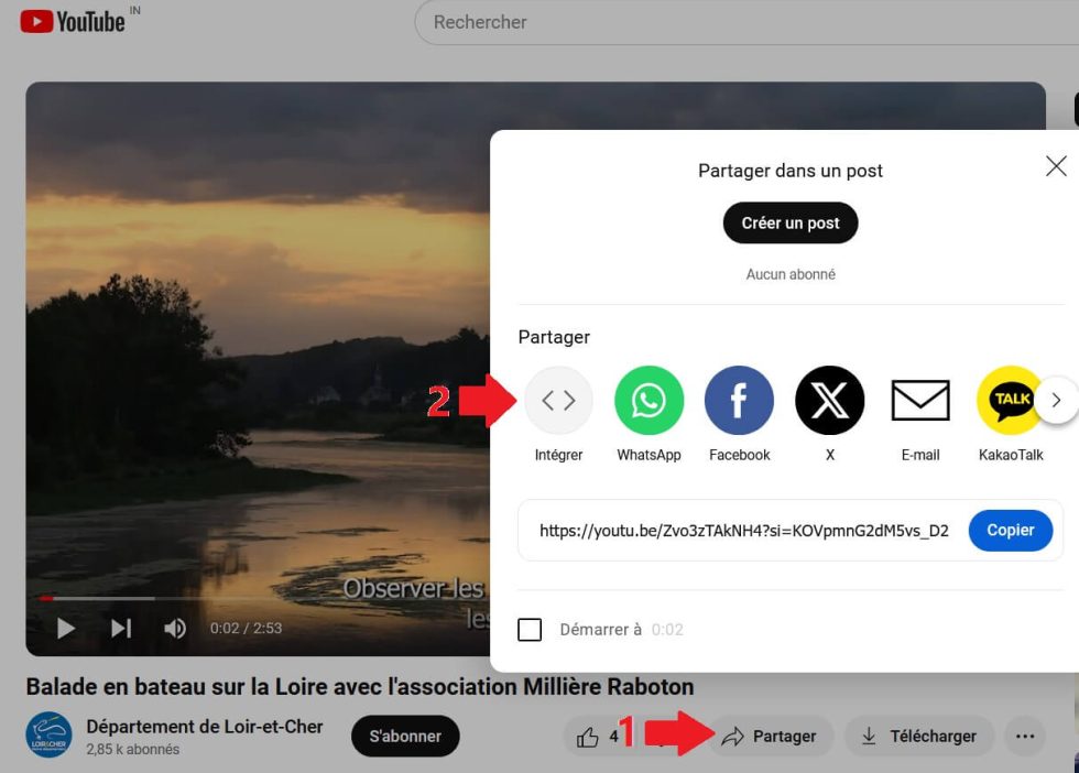 Lancer automatiquement une vidéo Youtube et la faire lire en boucle sur